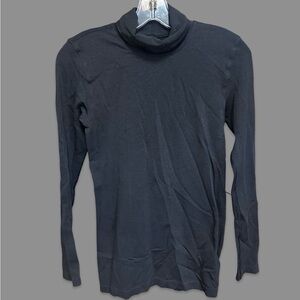 Lululemon Women’s Ribbed Black Turtleneck Long Sleeve Shirt